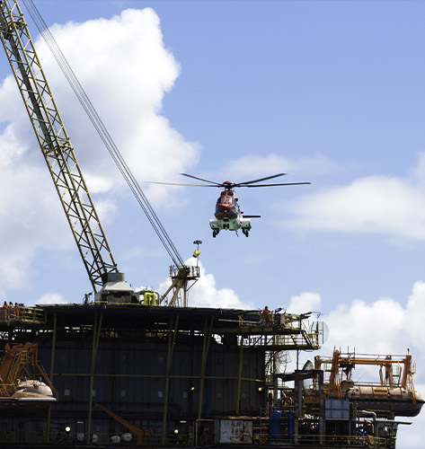 Atlanta Helicopter Oil Rig